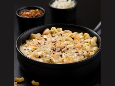 Mac & Cheese Shrimp Pasta